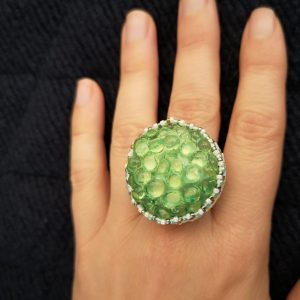 Bague vert pomme